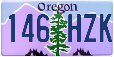 OR license plate 146HZK