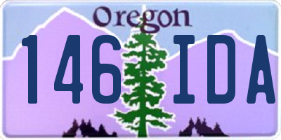 OR license plate 146IDA