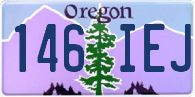 OR license plate 146IEJ