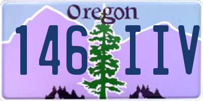 OR license plate 146IIV