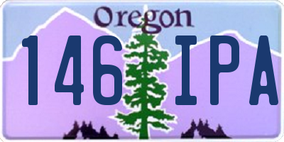 OR license plate 146IPA