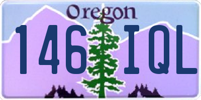 OR license plate 146IQL