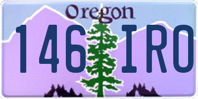 OR license plate 146IRO