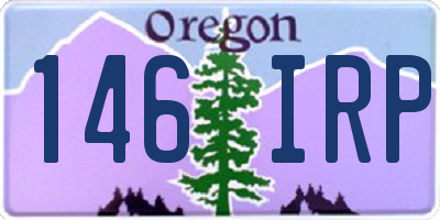 OR license plate 146IRP