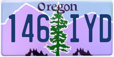 OR license plate 146IYD