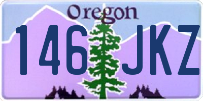 OR license plate 146JKZ