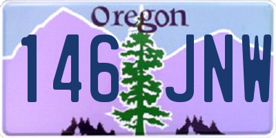 OR license plate 146JNW