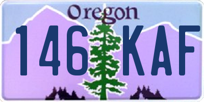 OR license plate 146KAF