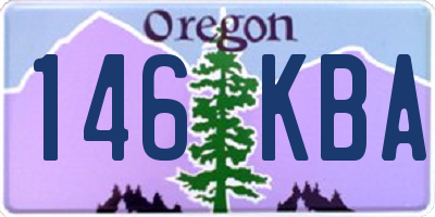 OR license plate 146KBA