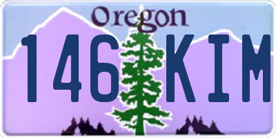 OR license plate 146KIM