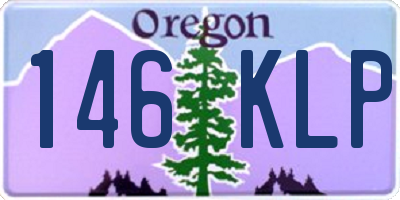 OR license plate 146KLP