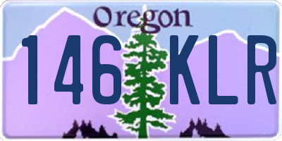 OR license plate 146KLR
