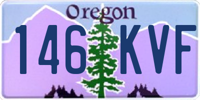 OR license plate 146KVF