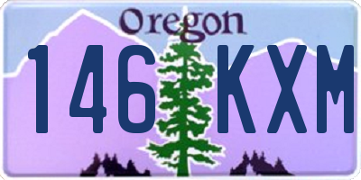 OR license plate 146KXM