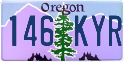 OR license plate 146KYR