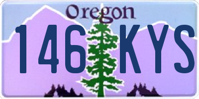 OR license plate 146KYS
