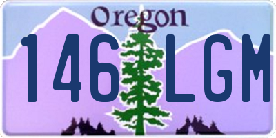 OR license plate 146LGM