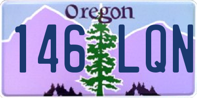 OR license plate 146LQN