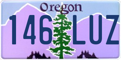OR license plate 146LUZ