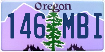 OR license plate 146MBI