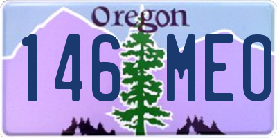 OR license plate 146MEO