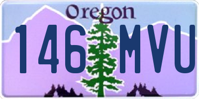 OR license plate 146MVU