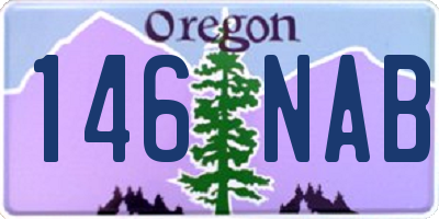 OR license plate 146NAB