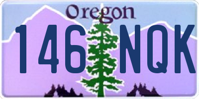 OR license plate 146NQK