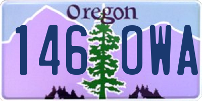 OR license plate 146OWA