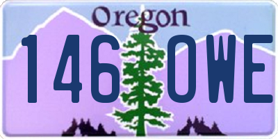 OR license plate 146OWE