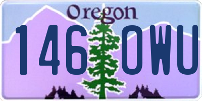 OR license plate 146OWU