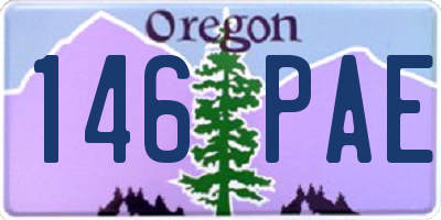 OR license plate 146PAE