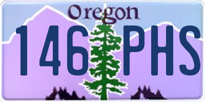OR license plate 146PHS