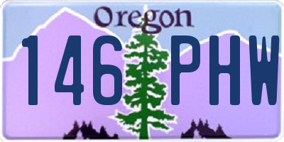 OR license plate 146PHW