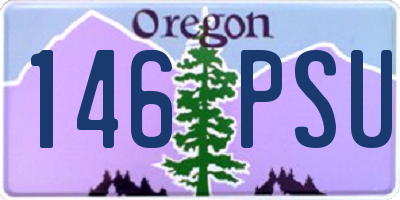 OR license plate 146PSU