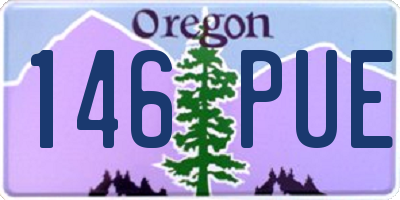 OR license plate 146PUE