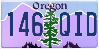 OR license plate 146QID
