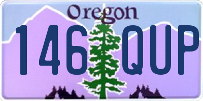 OR license plate 146QUP