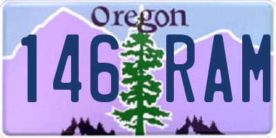 OR license plate 146RAM