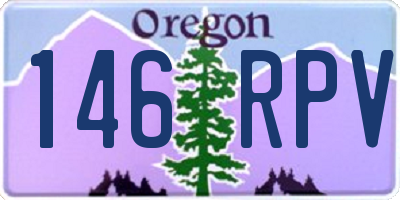OR license plate 146RPV
