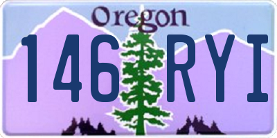 OR license plate 146RYI