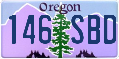 OR license plate 146SBD