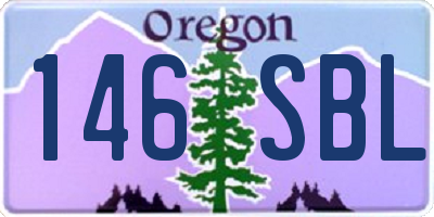 OR license plate 146SBL
