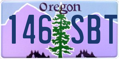 OR license plate 146SBT