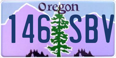 OR license plate 146SBV