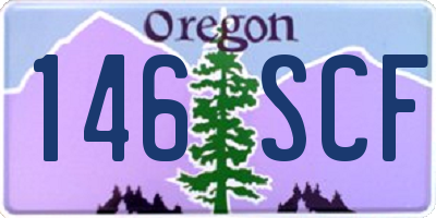OR license plate 146SCF