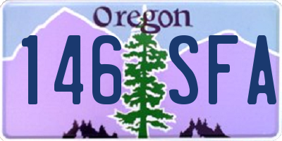 OR license plate 146SFA