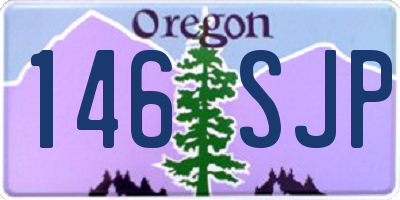 OR license plate 146SJP