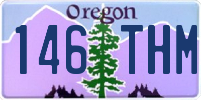 OR license plate 146THM