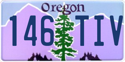 OR license plate 146TIV